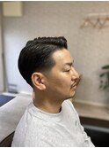 ツーブロック低めフェード七三