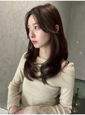 ★くびレイヤーロングエモージュイメチェンフルバングカット