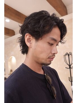 ビュートリアム265(BEAUTRIUM 265) メンズパーマ ミディアムパーマ シャドーパーマ メンズヘア 銀座