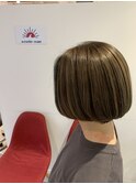 インナーカラー,アッシュベージュ,アッシュブラック
