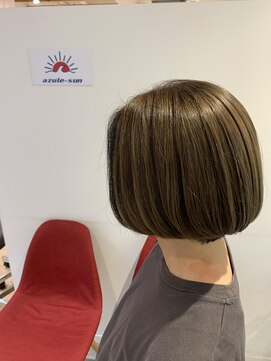 アズールサン 草加西口店(azule-sun) インナーカラー,アッシュベージュ,アッシュブラック