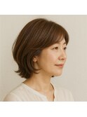 ミセスミディアムボブ 20代 30代 40代 50代 60代 髪質改善