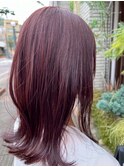 大人かわいいラズベリーブラウン