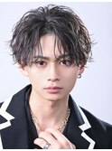 無造作センターパート
