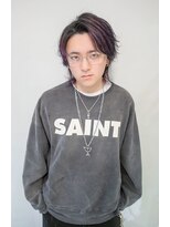 イル(ill)&nbsp;パープル フェザー メンズ ブリーチ