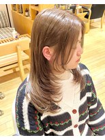 オーガニックエコ 川越(organic+eco)&nbsp;オフィスOK◎艶髪レイヤーカット×ナチュラルブラウン