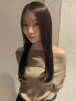 ヘアーアイストゥーレ(HAIR ICI TRE) 透明感カラーワンカラーブラウンマロン顔周りレイヤー