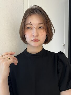 ガーデントウキョウ(GARDEN Tokyo) タッセルボブ/地毛風カラー/艶感カラー/顔まわりカット/小顔ボブ