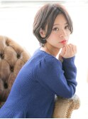 耳かけショートで大人可愛く♪