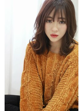 リュドール 一宮(Rue D'or) こなれ感シースルーバングセミディ☆リュドール一宮☆by川部