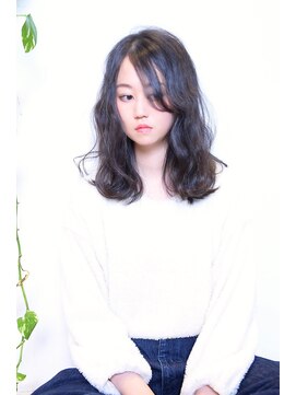 ミル 今治(1003 mille IMABALI) うる艶黒髪ゆるふわミディ[1003mille]