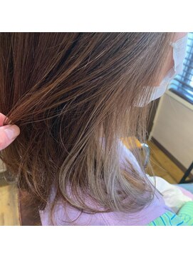 カフネ(CAFUNE) インナーカラー　ペールグレー