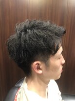 ヒロギンザ 青山店(HIRO GINZA)&nbsp;ツーブロックビジネスマン七三分けスタイル