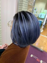 ファブ 千葉店(FaB)&nbsp;フェザーバング/カーキグレージュ/マッシュショートボブ[千葉駅]