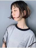 【morio池袋】かっこいいショートバングタックボブ♪