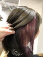 フェルーチェ(hair make Feluce) 大人可愛いインナーカラー！入れ方次第で雰囲気変わります。