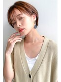 切りっぱなしボブ×エアリーロング×美髪×ピンクブラウン×所沢