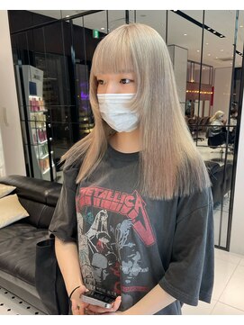 キーン 吉祥寺店(keen) 《keen×オオキタ》ブロンドベージュ×顔まわりデザインカット