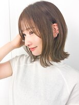 ルエ(rue)&nbsp;大人可愛い20代30代40代小顔ウルフレイヤーボブ丸みショートボブ