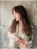 大人アッシュブラウンカラー