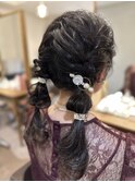 ツインテール編みおろし