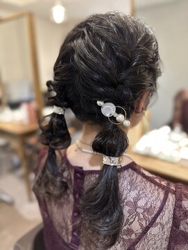 着付けヘアセット専門店 ウィズ(With) ツインテール編みおろし