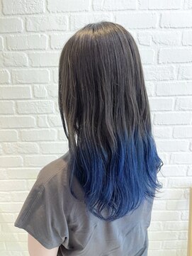 デイジー インデックスヘア 大島店(DAISY index hair) ブルーグレージュ_ツートンカラー_バイカラー_暗めカラー