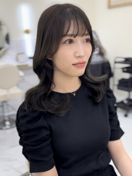 シェノン サントル(CHAINON CENTRE) グレージュカラー/シルキーベージュ/斜めバング[梅田/大阪]