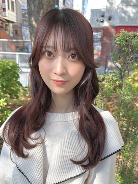 アンブル リュクス 池袋(amble luxe) くびれヘア/ピンクカラー/フェミニン/ウルフ/レイヤー