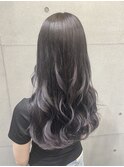 ハイライトラベンダーグラデーションバレイヤージュ