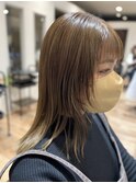 顔まわりデザイン 白髪ぼかしハイライト