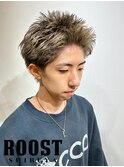 スパイキーショート×ミルクティーグレージュ