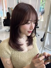 マーシュ 梅田(marshu) 【韓国ヘア】ミディアムレイヤーカット×くびれヘア