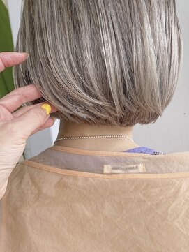 ラフヘアデザイン(Raf hair design) ミルクティーベージュダブルカラーインナーカラーケアブリーチ