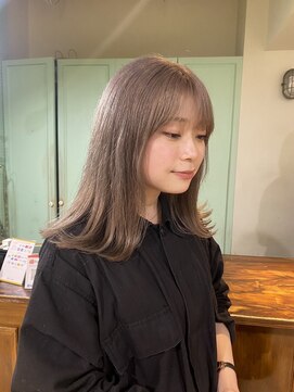 ラべリー 池袋(LOVELEY) ミルクティーベージュ　ダブルカラー【池袋】