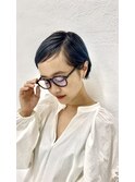 ピクシーカット×インディゴブルー