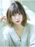 ウェーブミディアム似合わせカットメルティカラーボブ/恵比寿