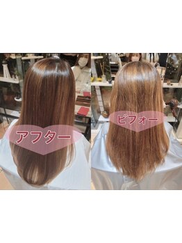 《ツヤ髪☆髪質改善◆sins酸性ストレート》嫌な癖を伸ばしつつ、自然で艷やか。柔らかな美髪をKEEPできる。