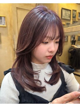 マーシアバイアルティナ 蒲田店(Marcia by artina) ラベンダーミルクティー_ ワインレッド_ 韓国風巻き