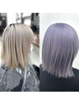 ライブトレア(LIVE TOREA)&nbsp;色落ちホワイト×ラベンダーアッシュ