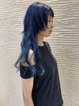 モリオ フロム ロンドン サッポロファクトリー店(morio FROM LONDON) 【morio】ロングウルフ、ブルーカラー