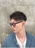 ホワイトメッシュ/ツイスト/ツイスパ/パーマ/メンズ/眉毛