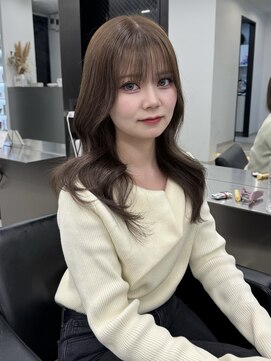 ラピステン 福岡天神 大名店(Lapis) オリーブベージュ/ブリーチなしカラー/トリートメント/韓国ヘア