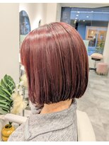 リュール バイ ヘッドライト 北千住店(lueur by HEADLIGHT)&nbsp;レッドブラウン×ミニボブ