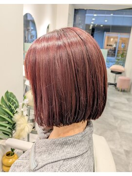 レッドブラウン×ミニボブ