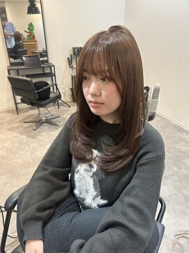 ナンバー(number+) 韓国風ヘアマロンベージュ