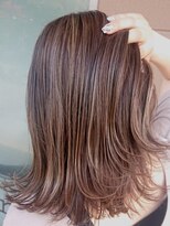 ファースト 東仙台店(first) 極細大人ハイライト×スモーキーグレージュ シアーグレージュ