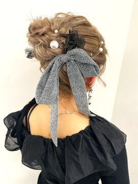 アース 市ヶ谷店(HAIR&MAKE EARTH) 20代30代同窓会◎編み込みお団子で華やか美人