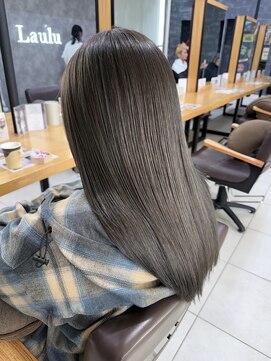 ラウル(Laulu) 着物ヘア/大人ガーリー/ダークアッシュ/似合わせカット/佐倉