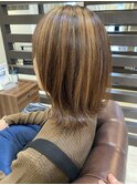 【クラウン】20代30代40代　クラゲボブ×白髪ぼかしアンブレラ